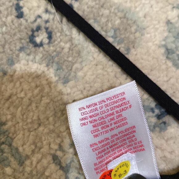 New W Tags Xhilaration Black Embroidered Top / Bathing Suit Coverup - Picture 7 of 14